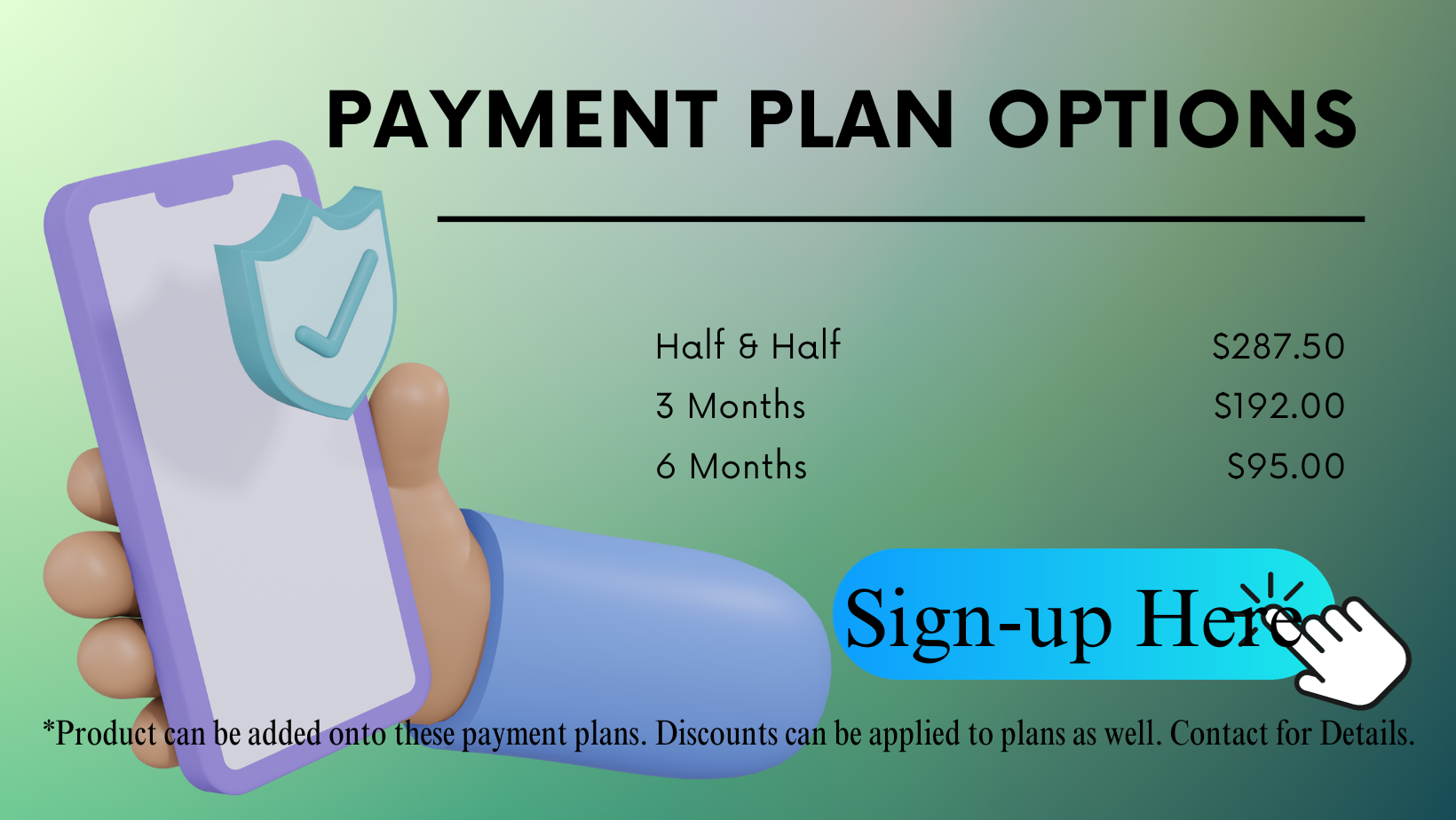 Payment Plan Options